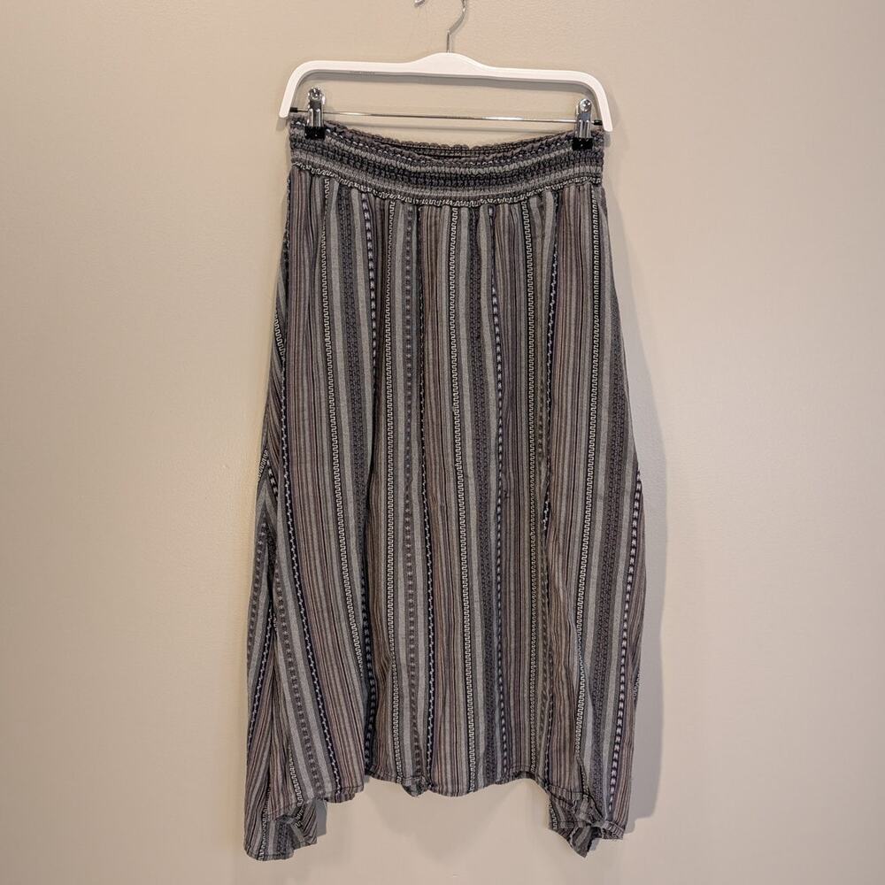 Dylan Midi Skirt Broomstick Western Lagenlook Costal Cottage Layer - Size XL